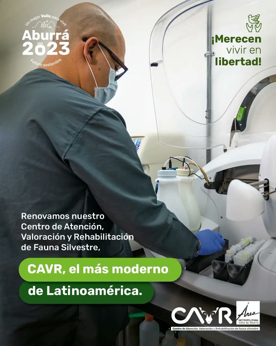 Areametropol's tweet photo. ¡Llegó el día 🙌🌱🌎! 

La entrega de El Bloque clínico y de cuarentena del #CAVR 💚, hoy es una realidad que lo convierte en 𝗲𝗹 𝗺á𝘀 𝗺𝗼𝗱𝗲𝗿𝗻𝗼 𝗱𝗲 𝗟𝗮𝘁𝗶𝗻𝗼𝗮𝗺é𝗿𝗶𝗰𝗮. https://t.co/PfOfYS2zCl