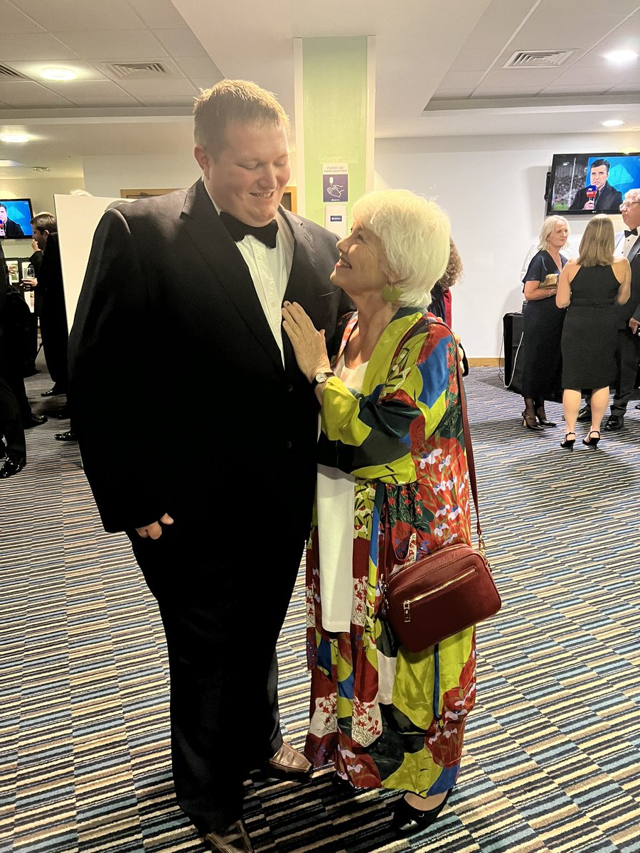 brownshaun92's tweet photo. Sorry Shona. Me and Annette are the new couple on the square! Met the amazing Annette Badland and she is not the evil Babe she was in Eastenders she is amazing! #MAACBall https://t.co/yDmMb3kZ72