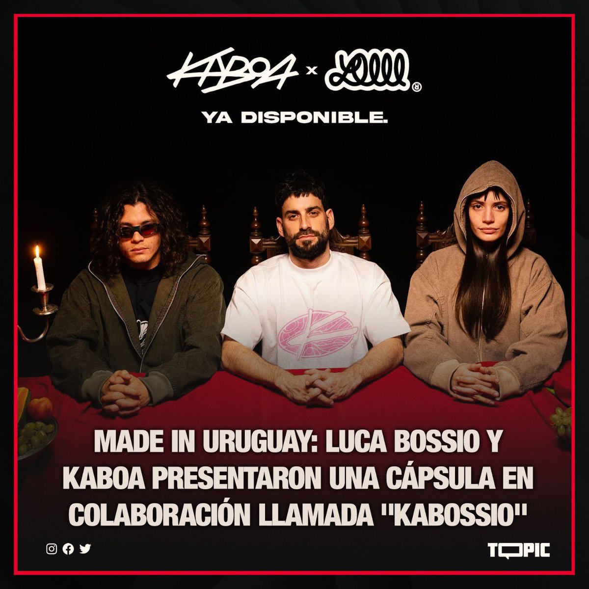 topic_media's tweet photo. 🤩Después de una gran campaña de marketing Luca Bossio y Kaboa revelaron las prendas de su primera cápsula en colaboración llamada “Kabossio”. https://t.co/sek8hcoMsl