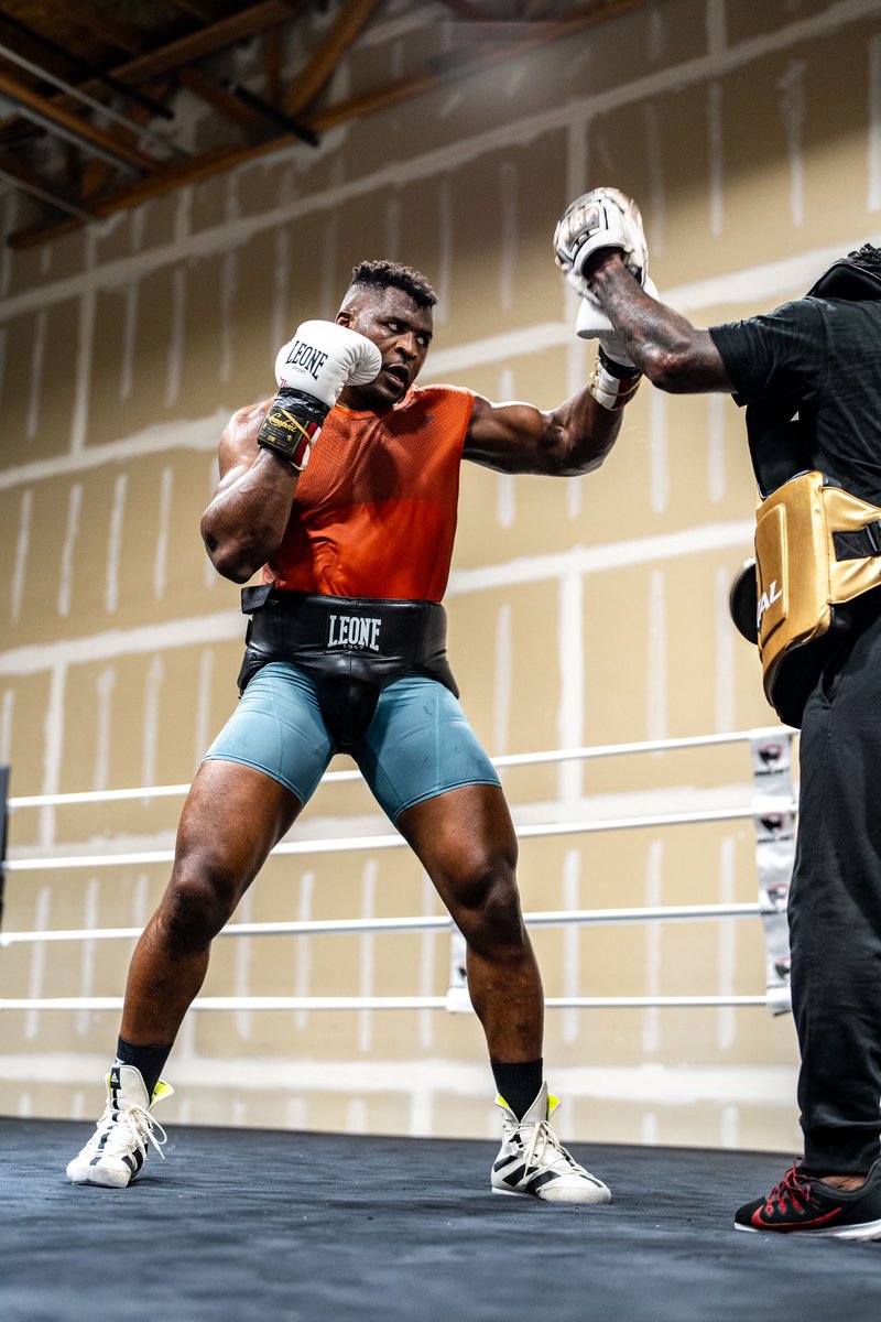 francis_ngannou's tweet image. No distractions and away from the noise ☝🏿 5 weeks #FuryNgannou