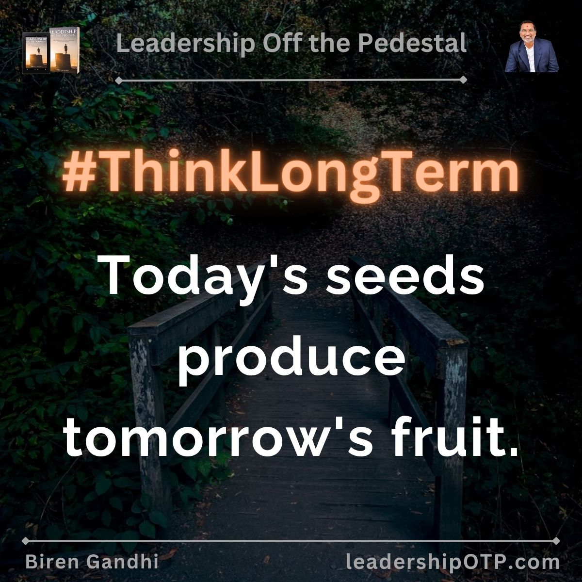 birengandhi's tweet image. Reject unethical short-term gains that undermine integrity and human welfare. Sow seeds through a values-driven culture.

🚀 Get the book at LeadershipOTP.com #RethinkLeadership #ThinkLongTerm