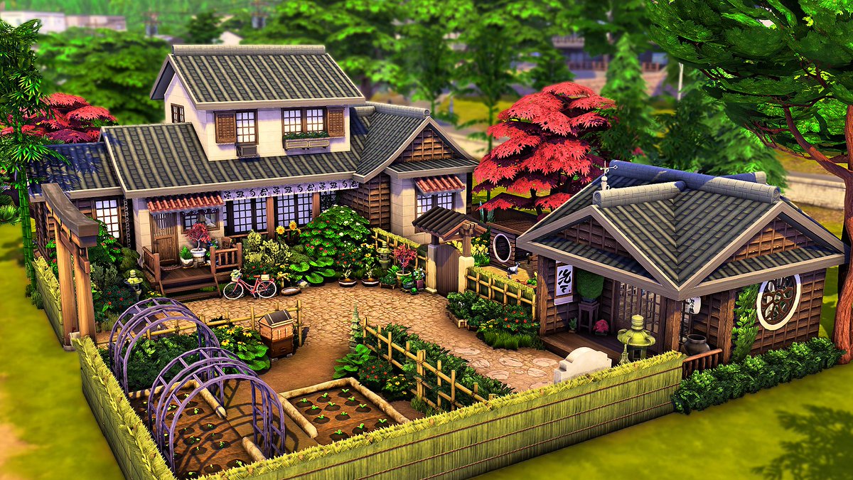 jessicapieYT's tweet photo. New Speed Build! 🎋🤍

I built a Japanese Family Home 🏠 

📍 Wakaba, Mt. Komorebi 

•Build Features•

🐑 Custom built shed for goats and sheep
🧘🏼‍♀️ Yoga &amp; Meditation areas
🍵 Japanese Tea House
🥬 Garden for Veggies 

>>> https://t.co/OMGzNZEvMj 

@simscreatorscom

#TheSims4 https://t.co/QmiWKy0ThF