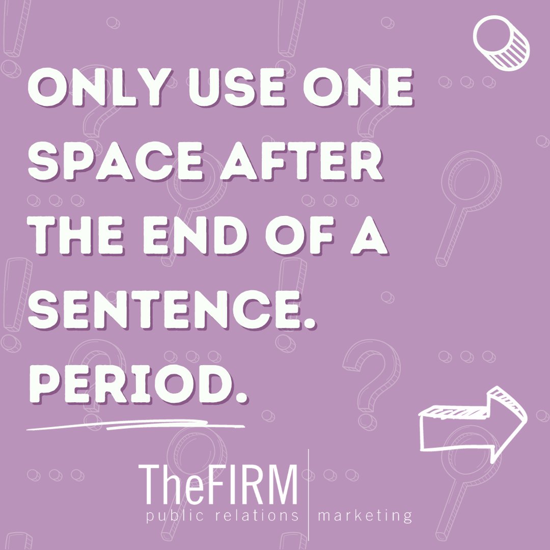 TheFirmPR's tweet photo. Happy #NationalPunctuationDay! Here are some tips to remind us of important punctuation for our writing.✏️
#TheFirmPR #LasVegasPR #PublicRelations #APStyle https://t.co/oGxqZtf02O