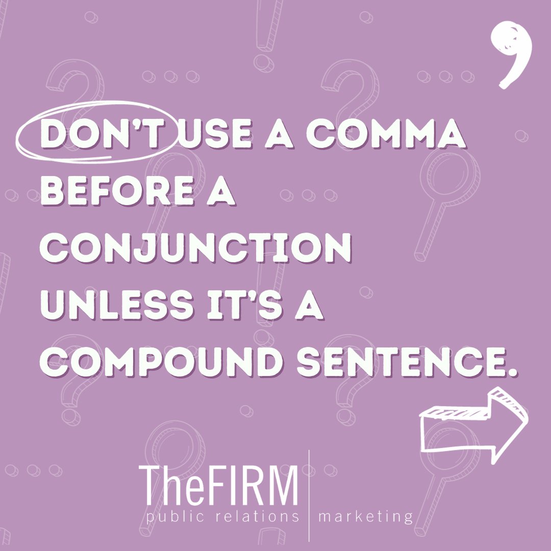 TheFirmPR's tweet photo. Happy #NationalPunctuationDay! Here are some tips to remind us of important punctuation for our writing.✏️
#TheFirmPR #LasVegasPR #PublicRelations #APStyle https://t.co/oGxqZtf02O