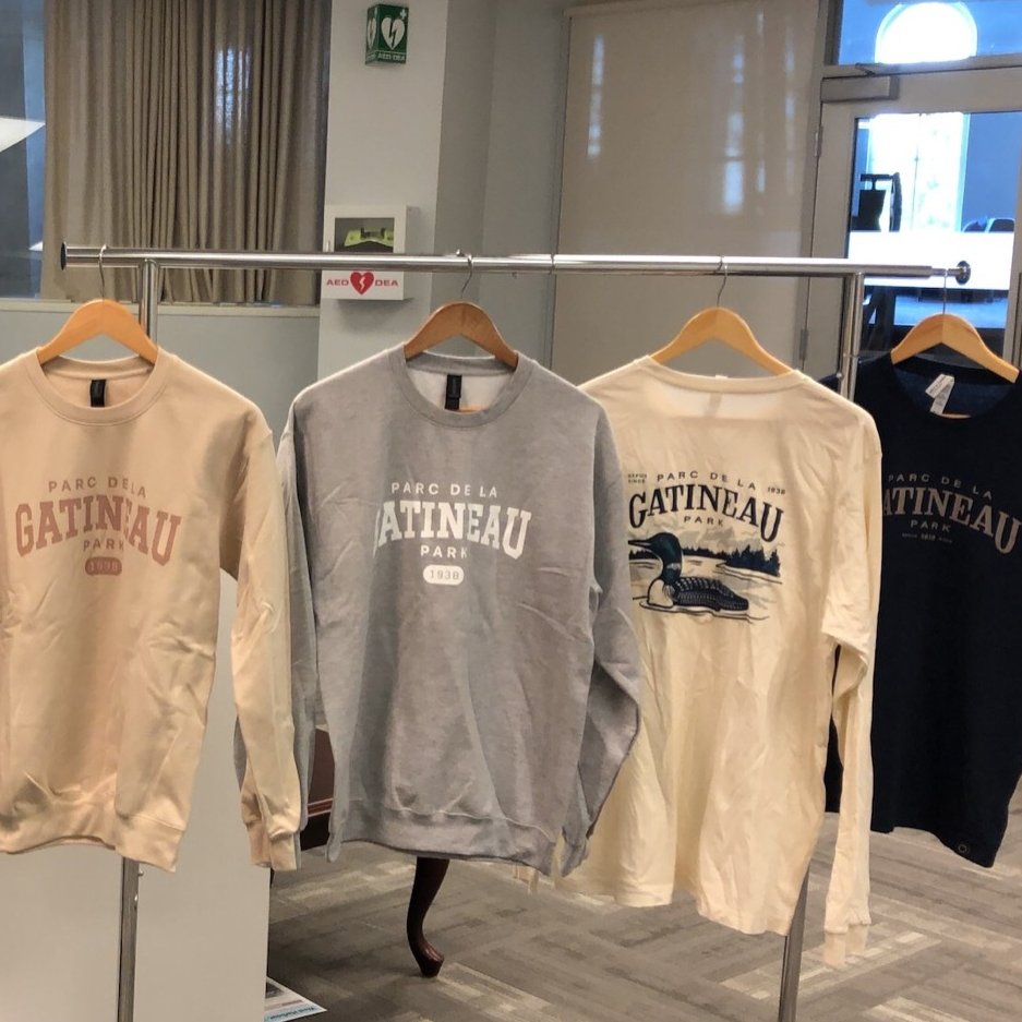 It’s SWEATER WEATHER! 👚🍂

And the new Gatineau Park merch is here just on time.

Stop by the #OpenNCC kiosk tomorrow from 10am-3pm to grab yours!
📍 Sugarbush Trailhead
💲 Prices range from $10-$45 for clothing & accessories