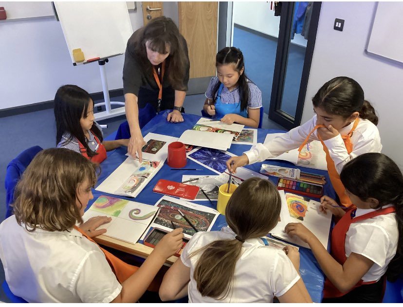 Year 5 had a great time experimenting with different art media with Mrs Cox. We have very talented children here at St Cecilia’s.