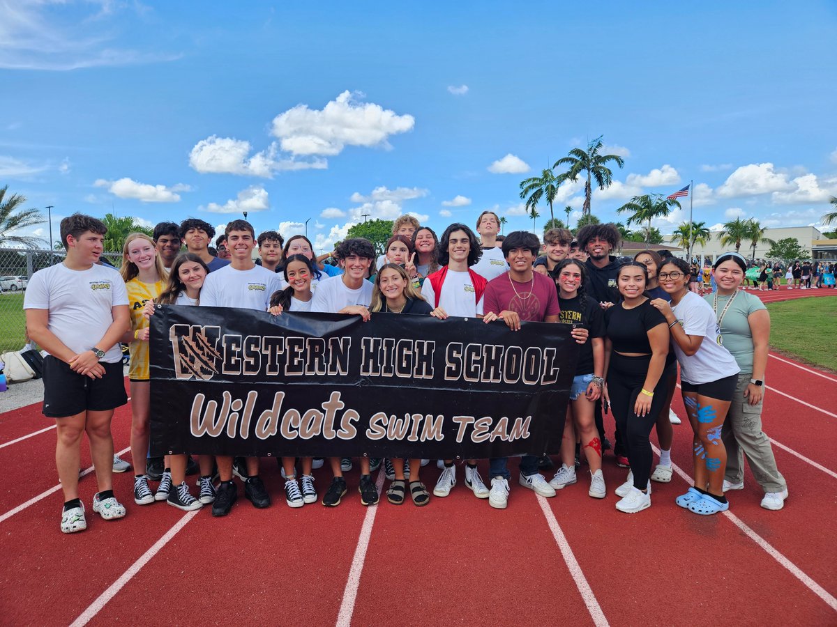 Season record to date 5-0 for both boys and girls! 

Showing off our pride at pep rally!

cat can swim
🐈 🏊‍♂️ 🏊‍♀️ 🤍💛🖤