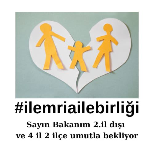 bgmrdm93's tweet photo. @sorogretmenim @Yusuf__Tekin 2. İl dışı ve Depremzede tayini ile oluşan mağduriyetimize il emri istiyoruz. Eşlerimiz ve çocuğumuzla bir arada olmak istiyoruz @RTErdogan @EmineErdogan @tcmeb @Yusuf__Tekin @cftcblnt @oguzozat @talatyavuz29 @kademozbay_ 
#İlEmriAileBirligi https://t.co/cchqCBbXtF