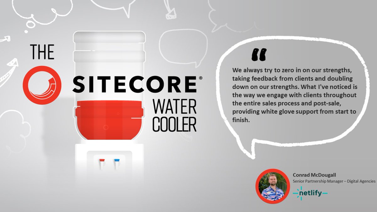 🎙️<a href="/JonnyPrice88/">Jonathan Price</a> is at the Water Cooler with <a href="/Netlify/">Netlify</a> as they unveil the transformative potential of this partnership with <a href="/Sitecore/">Sitecore</a>. Unleash the power of technical excellence and composable architecture for your web development projects.  

Listen Now: tinyurl.com/m5wzxwbj