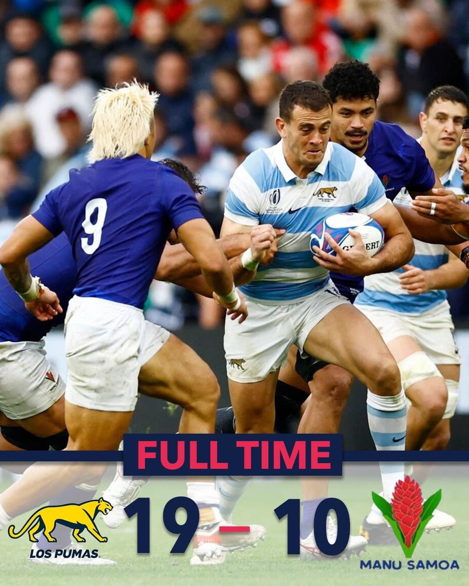 Tough day in the office for Samoa. Have to beat Japan and England to progress. Not impossible.