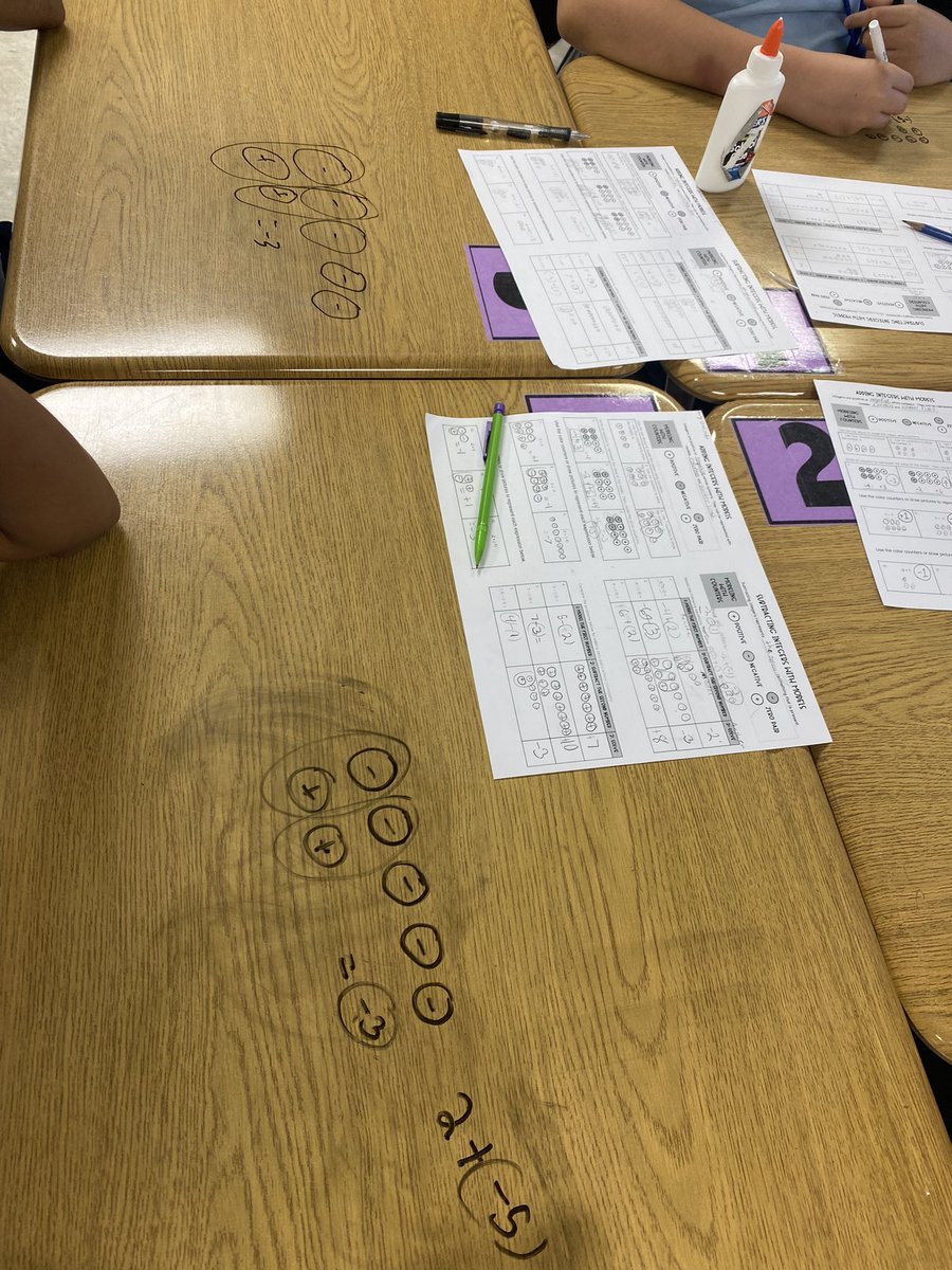 If you give a student a dry-erase marker you are going to see 100% participation. 🤩 They really enjoyed adding and subtracting integers drawing the models. <a href="/BowieMSOdessa/">Bowie Middle School</a> <a href="/ECISDmath/">Ector County ISD Math</a> <a href="/EcisdTalented/">ECISD Talent Development</a> #impact
