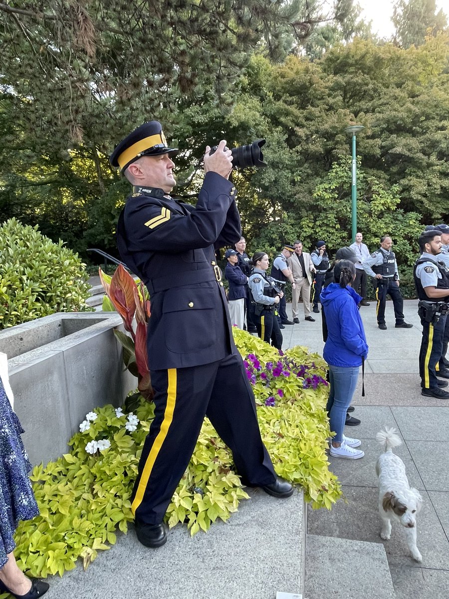 Sgt. Sandrine Perry, along with Police Officers from all over the Province have come together to honor fallen Police Officers by participating in “The Ride to Remember”, a 3 day ride in the Lower Mainland and on the Island.  #WeWillRemember <a href="/DistrictOakBay/">District of Oak Bay</a> #BCLEM
