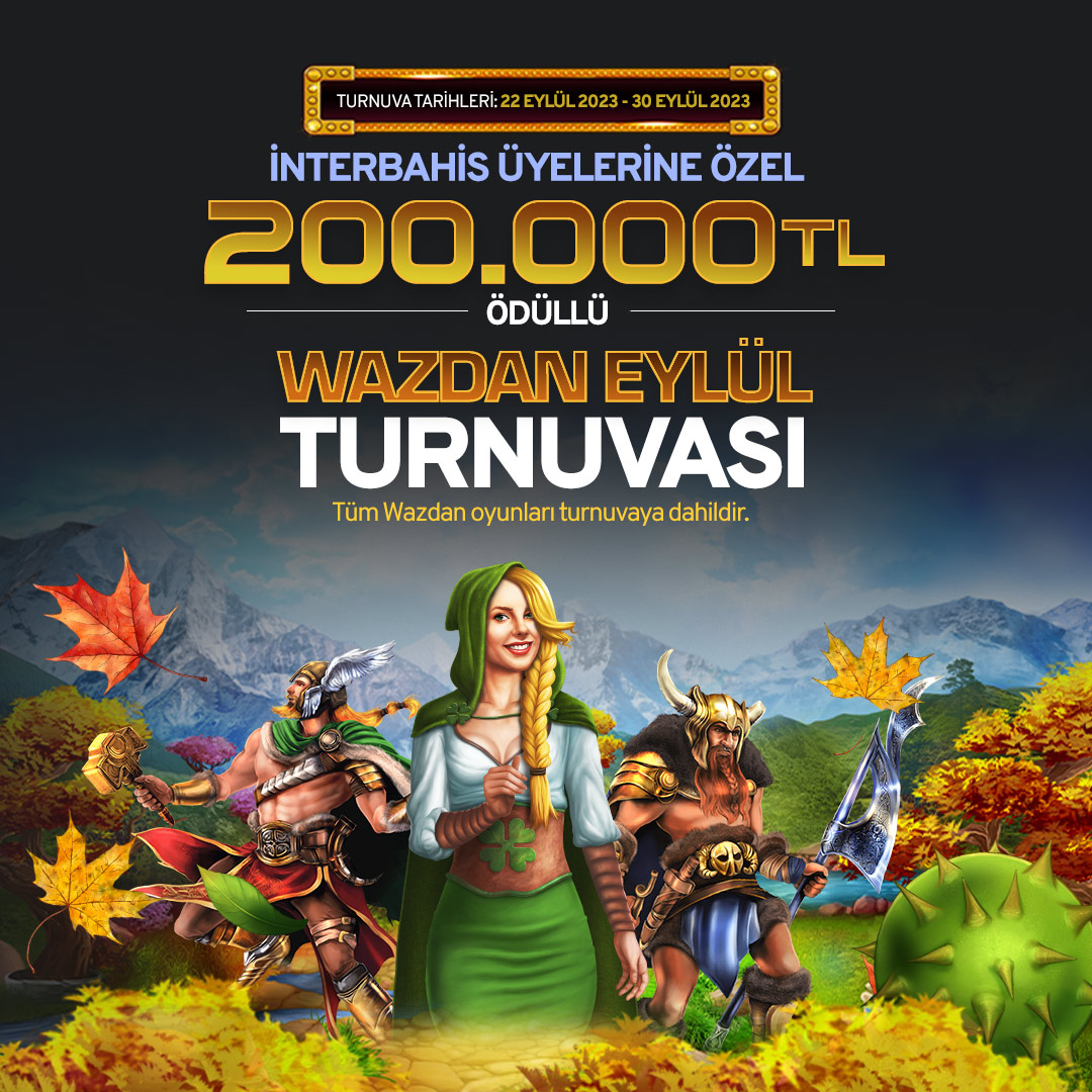 🎰İnterbahis Üyelerine Özel Toplam 200.000TL Ödüllü Wazdan Eylül Turnuvası ✅

💸Toplam Ödül: 200.000TL

📌Turnuva Tarihleri: 22 Eylül 2023 - 30 Eylül 2023
Tüm Wazdan oyunları turnuvaya dahildir. 

Hemen Üye Ol 📲 gol.to/interbahis
#interbahis