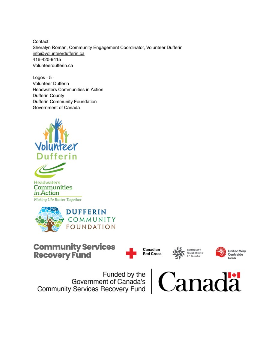 We have some good news to share! @DufferinCommFdn