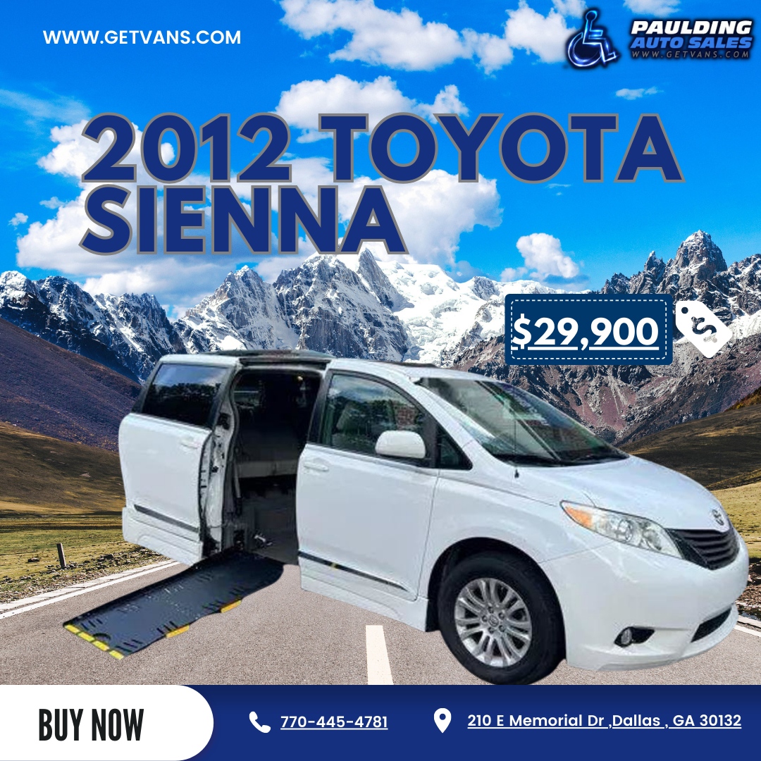 Pauldingautos's tweet image. Ready to start your new life of adventure? Contact Paulding Auto Sales today to learn more about the 2012 Toyota Sienna wheelchair-accessible van.

📞 770-445-4781
🌐 getvans.com

#PauldingAutoSales #ToyotaSienna #PassengerVan