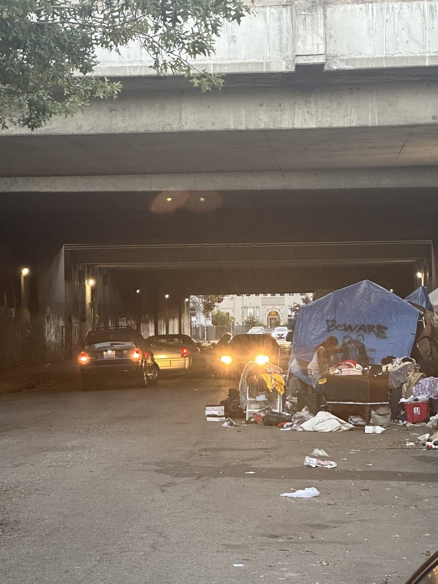 ByCurran's tweet photo. We need to talk about the situation on 29th Street (in between MLK and Telegraph). #Oakland @carroll_fife @MayorShengThao @AlamedaCounty @Oakland @Oaklandside @EastBayTimes @EastBayExpress @KQED @sfchronicle @mercnews https://t.co/V0uSbmbTAi