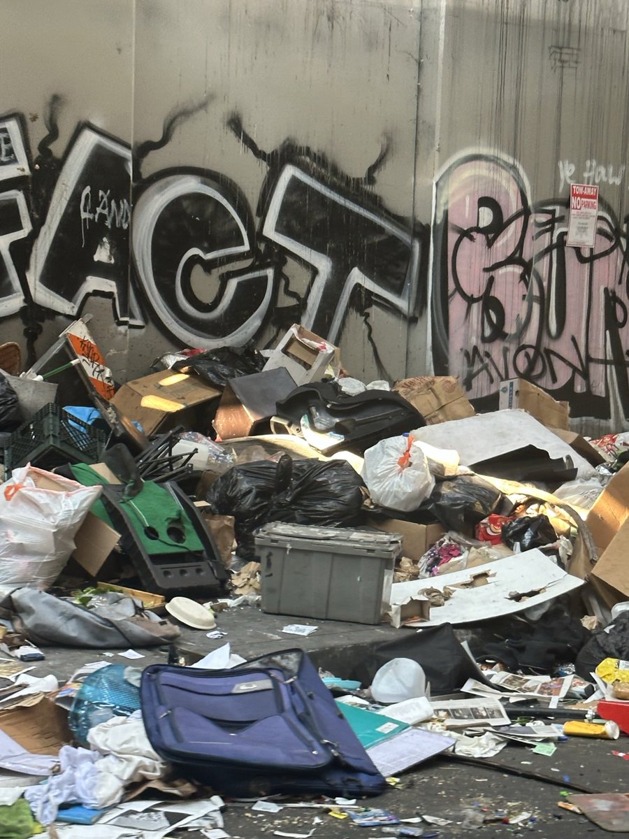 ByCurran's tweet photo. We need to talk about the situation on 29th Street (in between MLK and Telegraph). #Oakland @carroll_fife @MayorShengThao @AlamedaCounty @Oakland @Oaklandside @EastBayTimes @EastBayExpress @KQED @sfchronicle @mercnews https://t.co/V0uSbmbTAi