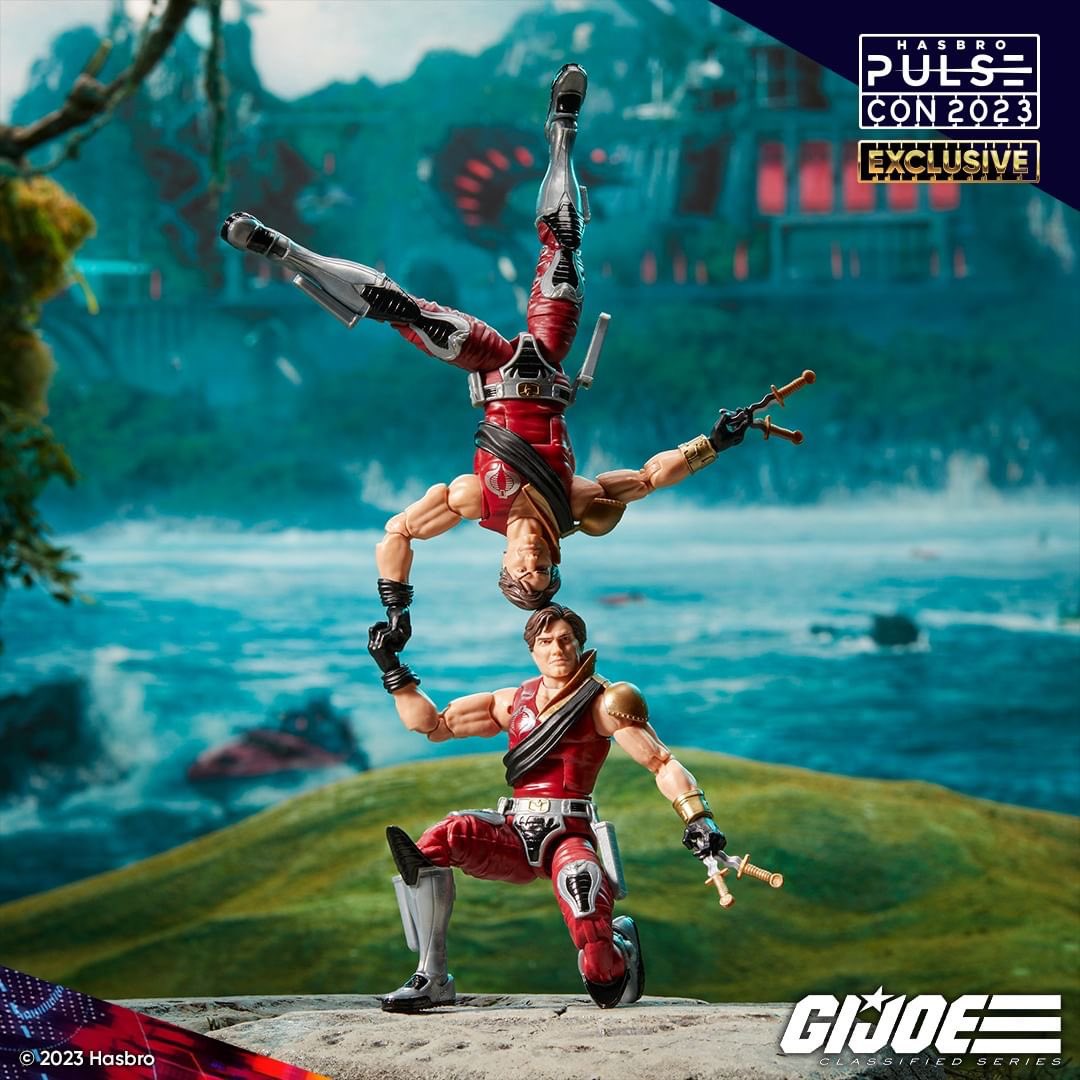 collectxdestroy's tweet image. Lookout, #GIJoe fans! The Crimson Strike Team is ready to seize control within Cobra. Featured at #HasbroPulseCon, the Crimson Strike Team is coming to the G.I. Joe Classified Series for the first time ever! This multi-pack comes with Baroness, Tomax and Xamot along with 27…