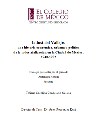 ColmecasA's tweet photo. #RepositorioColmex
Dale un vistazo a "Industrial Vallejo : una historia económica, urbana y política de la industrialización en la Ciudad de México, 1940-1982", #tesis de la doctora Candelario Galicia, #Colmecaalumni del @CEHColmex.
https://t.co/1E0ZHQjcAy https://t.co/SvlhdFsi4U