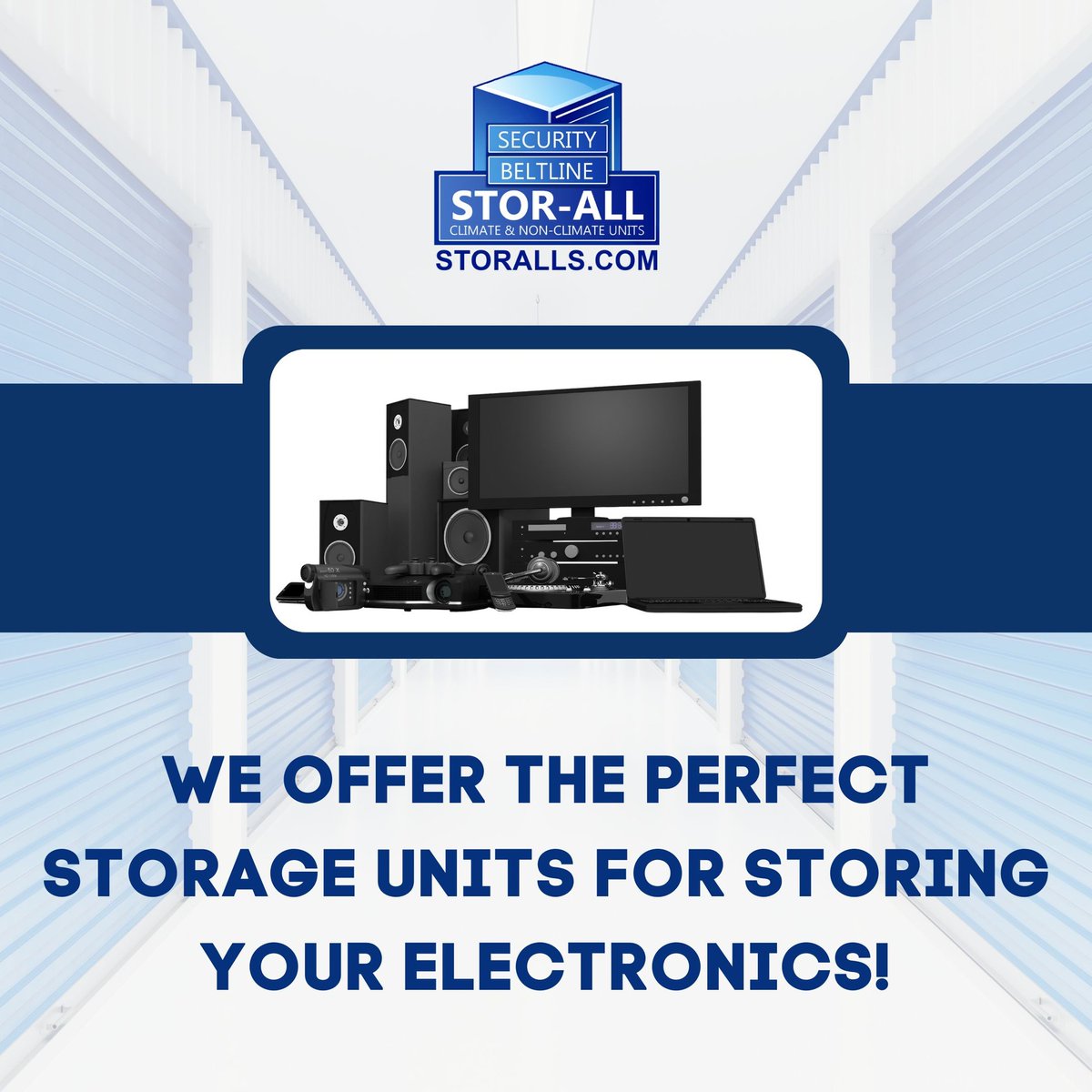 Stor_Alls's tweet image. Whether it&apos;s gadget storage, tech item protection or computer storage, our facilities provide the ideal space for your electronic treasures. Don&apos;t let your valuable electronics gather dust or risk damage elsewhere—choose us. 🚀🔌 

#StorAlls #ElectronicStorage #TechProtection