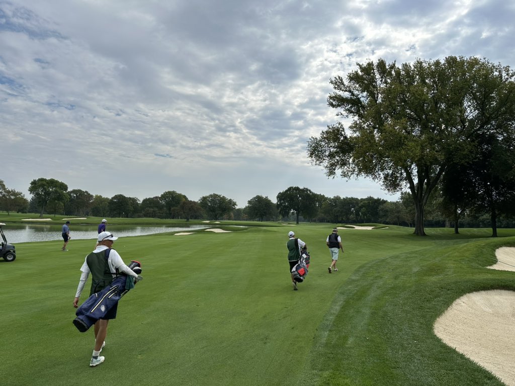 Brian__Corbett's tweet photo. Unreal day at Butler National. Course was really a challenge but an absolute beauty. They really take good care of their guests. 10/10. https://t.co/1s7a4roA6P