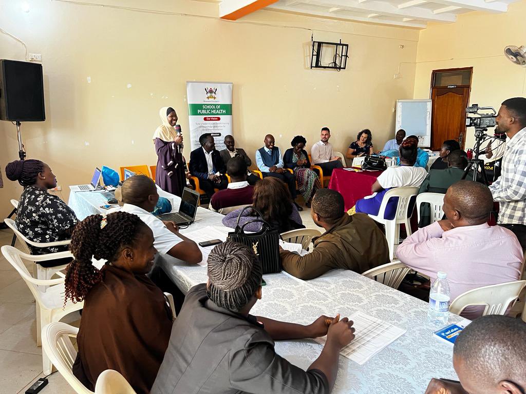 #CwPAMs AMS training from Nakaseke to Butambala district. In addition to the District Health and Veterinary officers, we have been joined by the assistant District Environmental Health Officer. Superintendent for Gombe Hospital has pledged to support the AMS committee