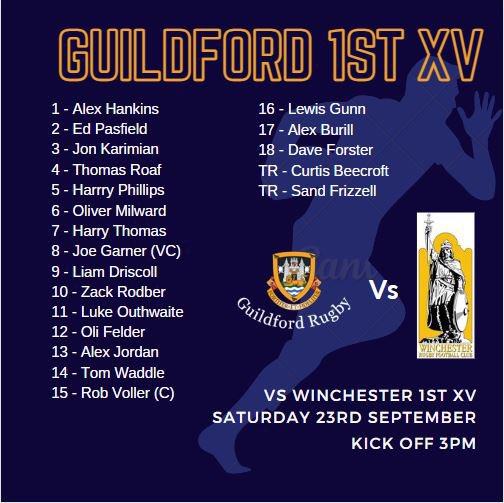 guildfordrugby's tweet photo. Gearing up for a good game tomorrow v @winchesterRFC   We hope to see you there. 
Showing the @RWC2023 games too so join us for a busy and energetic afternoon #rugby #RWC2023 #fun https://t.co/5idNSXw2Ut