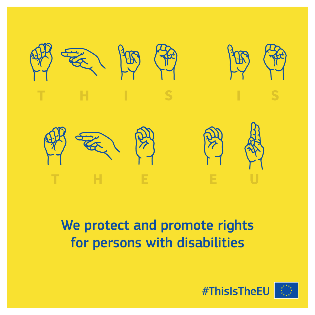 EU_Social's tweet photo. Today is International Day of Sign Languages.

We believe our strength is in diversity and sign languages are part of it.

Our initiatives under #EUDisabilityRights Strategy like #EUDisabilityCard will help ensure rights of people with hearing impairment.

#UnionOfEquality #IDSL https://t.co/gVa9wgTZ19