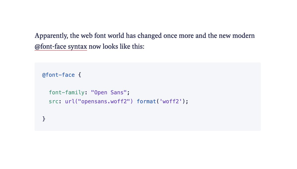 WOFF покинул чат: если вы подключаете веб-шрифты в новом проекте в 2023 году, вероятно, вам не нужны никакие форматы, кроме WOFF2 → matthiasott.com/notes/woff-has…