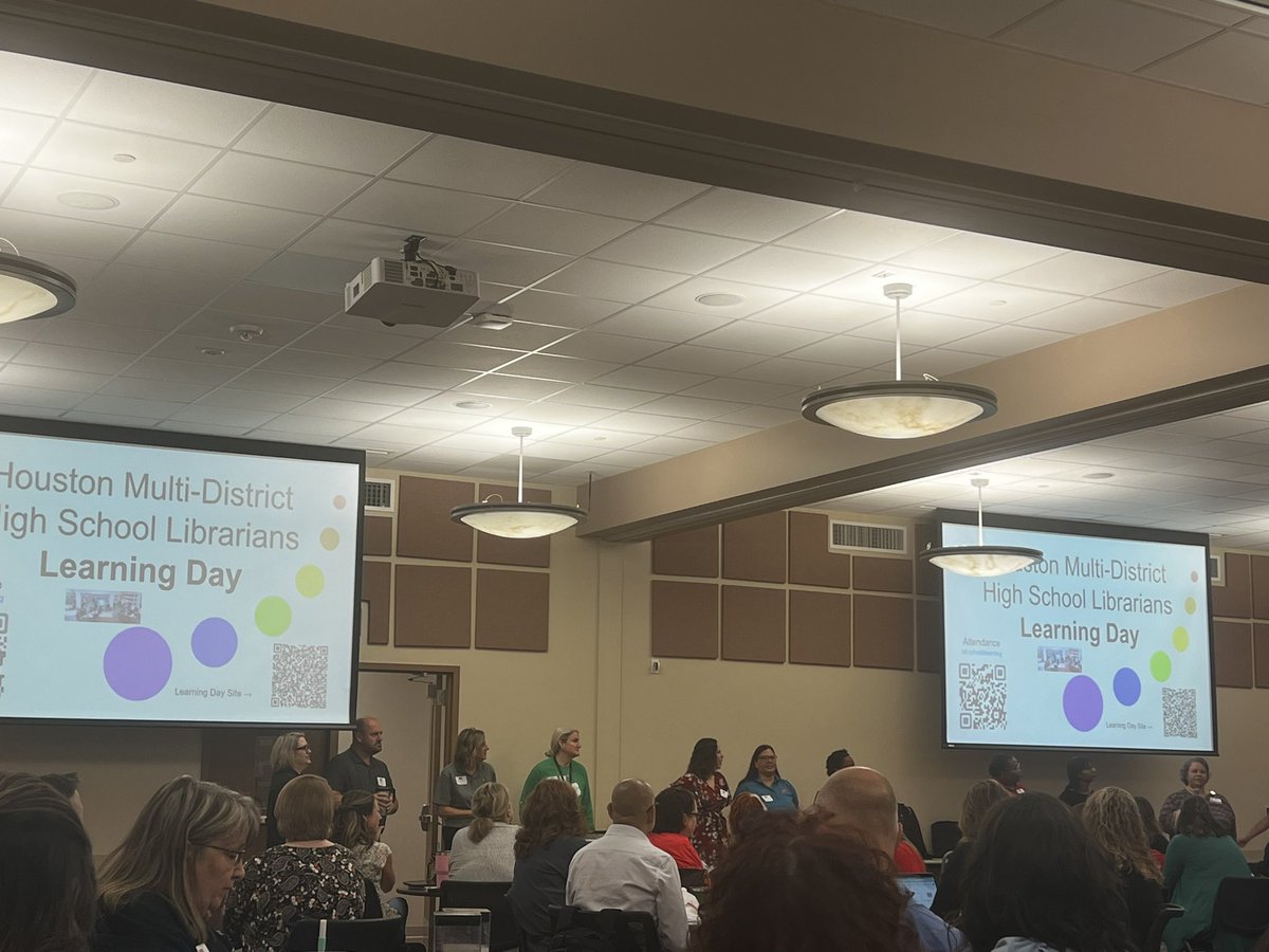 DrMGreer's tweet image. Back where it all started in @AldineISD ! Yesterday’s pd for high school librarians was very informative. Thank you to the Houston area library leaders, @maker_maven, @carpe_librarian, and so many other for making the day a success! #futurereadylibs #morethanalibrary