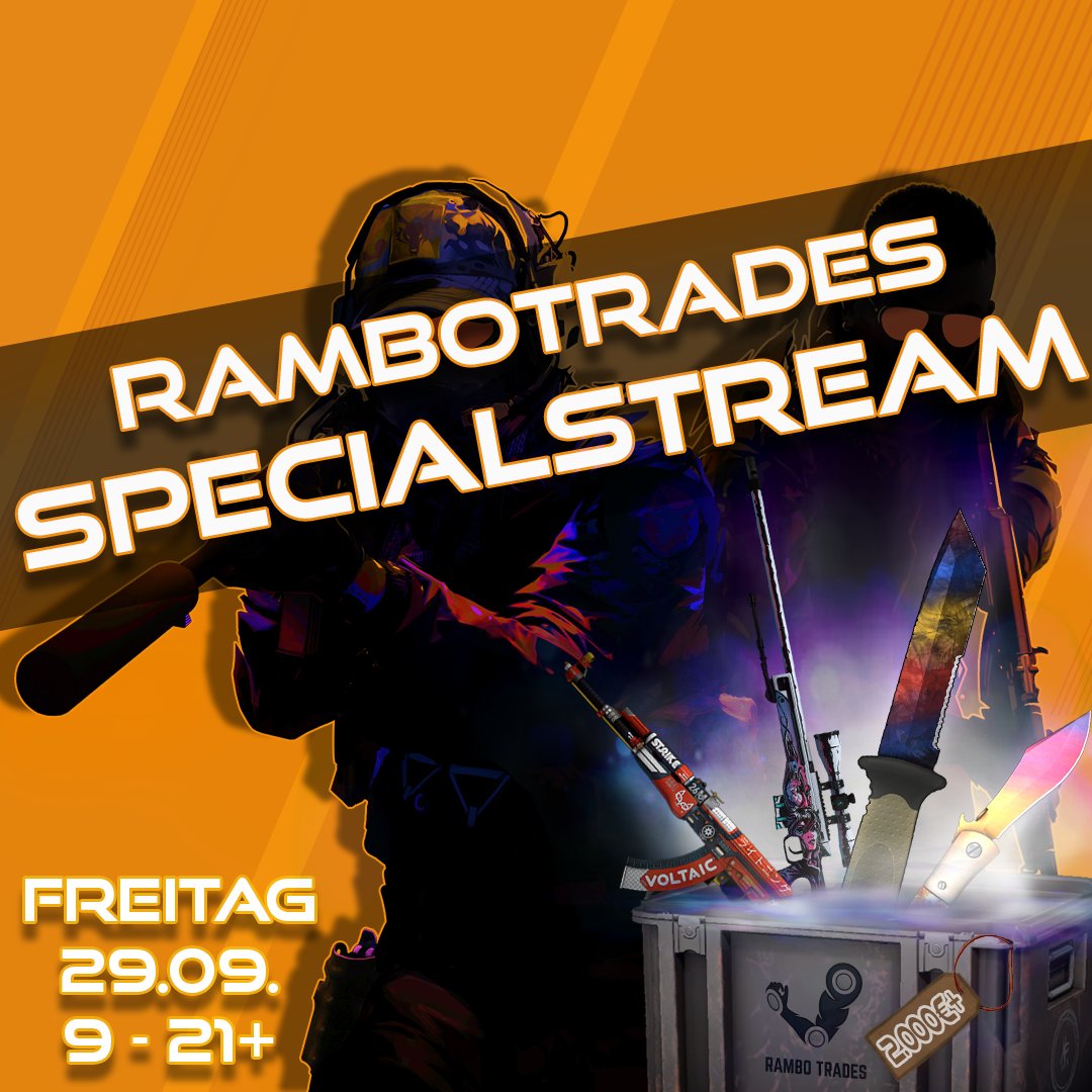 zonixx (@zonixxcs) on Twitter photo Am kommenden Freitag (29.09) findet ein wunderbarer Special Stream zusammen mit meinem 10/10 Partner <a href="/Rambofight/">Rambofight 🇩🇪</a> statt!
Neben fetten MM Runden, gibt es natürlich dontastische Subgames, ein #Gamerssecret und eine unglaubliche Menge an Giveaways (~2000€)! #ad Am kommenden Freitag (29.09) findet ein wunderbarer Special Stream zusammen mit meinem 10/10 Partner <a href="/Rambofight/">Rambofight 🇩🇪</a> statt!
Neben fetten MM Runden, gibt es natürlich dontastische Subgames, ein #Gamerssecret und eine unglaubliche Menge an Giveaways (~2000€)! #ad