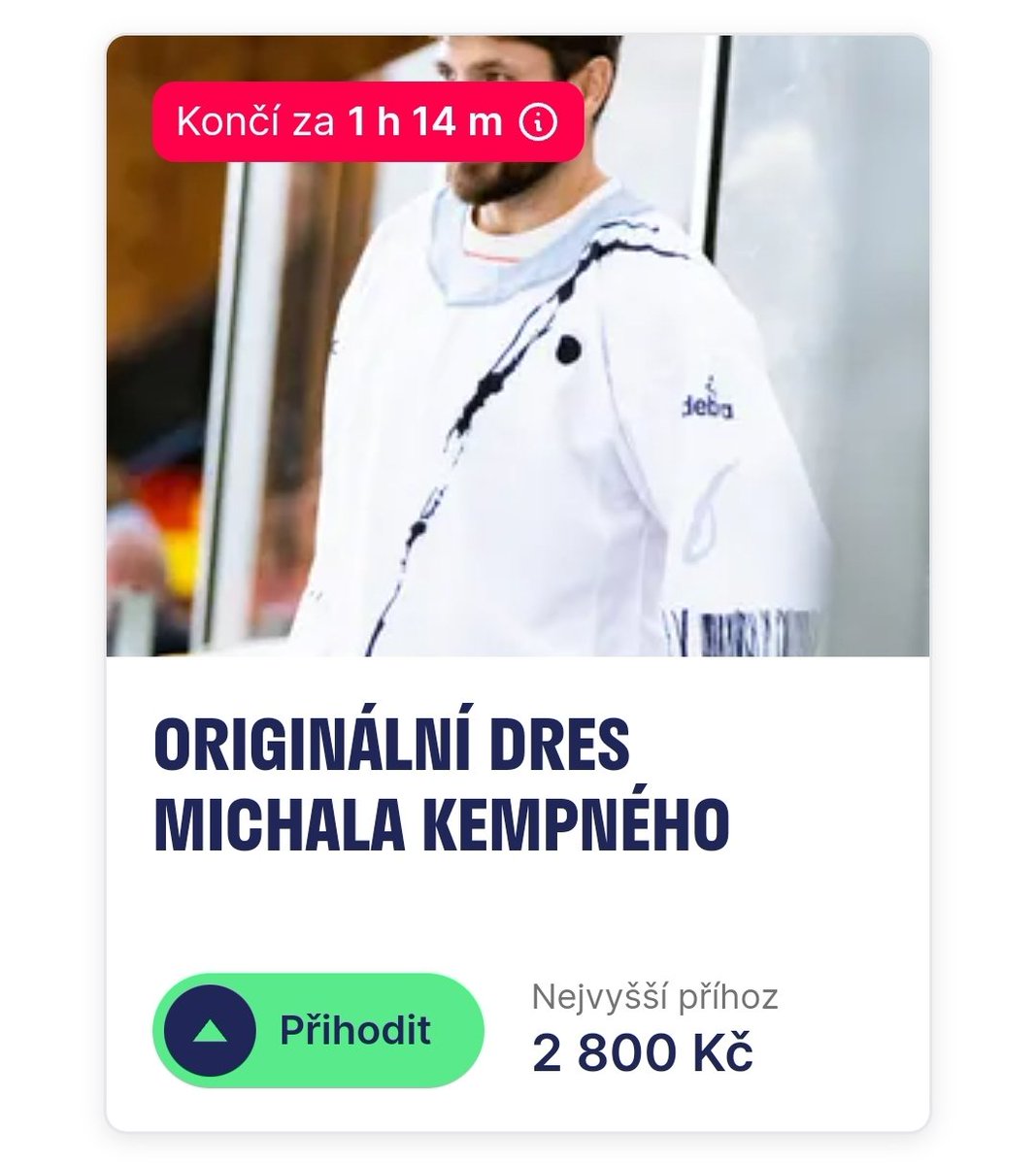 cr_debra's tweet photo. Za hodinu končí charitativní dražba dresů na @dobrobot_cz pro lidi s nemocí motýlích křídel. 
Ještě je čas přihodit na https://t.co/c9uB00oymY

@KarelPoborsk1 
@vladimirsmicer7 
@MarekZidlicky28
@cestmirstrakaty
@O2TVSportCZ
@sportCT
@czehockey
@NoraFridrichova 
@jindrichsidlo https://t.co/9Rl3Ll61Oj