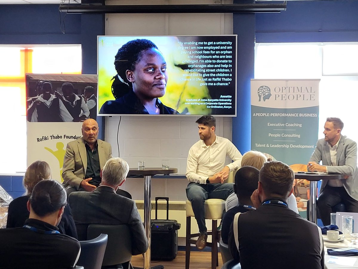 Fabulous event yesterday with guest speakers <a href="/HarryJohnBaker/">Harry Baker</a> and <a href="/bhania_bob/">Bob Bhania</a> compered by <a href="/thomairs/">Thom Airs</a> 👏Thank you for hosting <a href="/OxCityFC/">Oxford City FC</a> <a href="/Fortitude_Comms/">Fortitude Communications 💙</a> Sponsors Optimal People and <a href="/Align_events_/">Align Events</a> AND all guests!👉Will pay for 10 years of secondary school! ❤️ #togetherfortomorrow