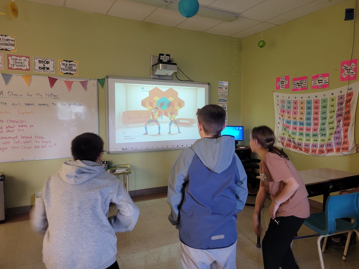 My core French students asked for Just Dance, but en français! Yay!