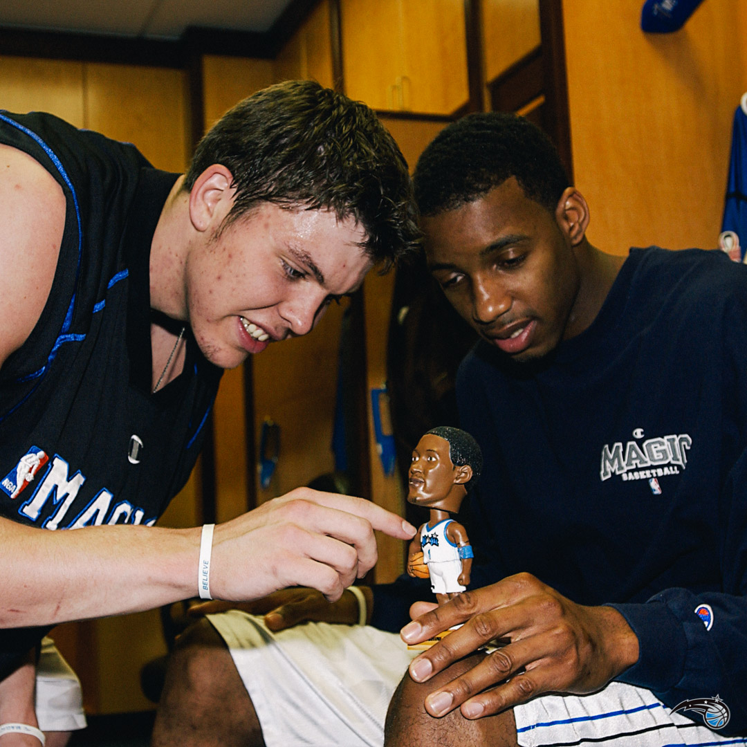 OrlandoMagic's tweet photo. please enjoy this photo of @Tmac_213 &amp; @MikeMiller_13 https://t.co/IBQTYs9NGa