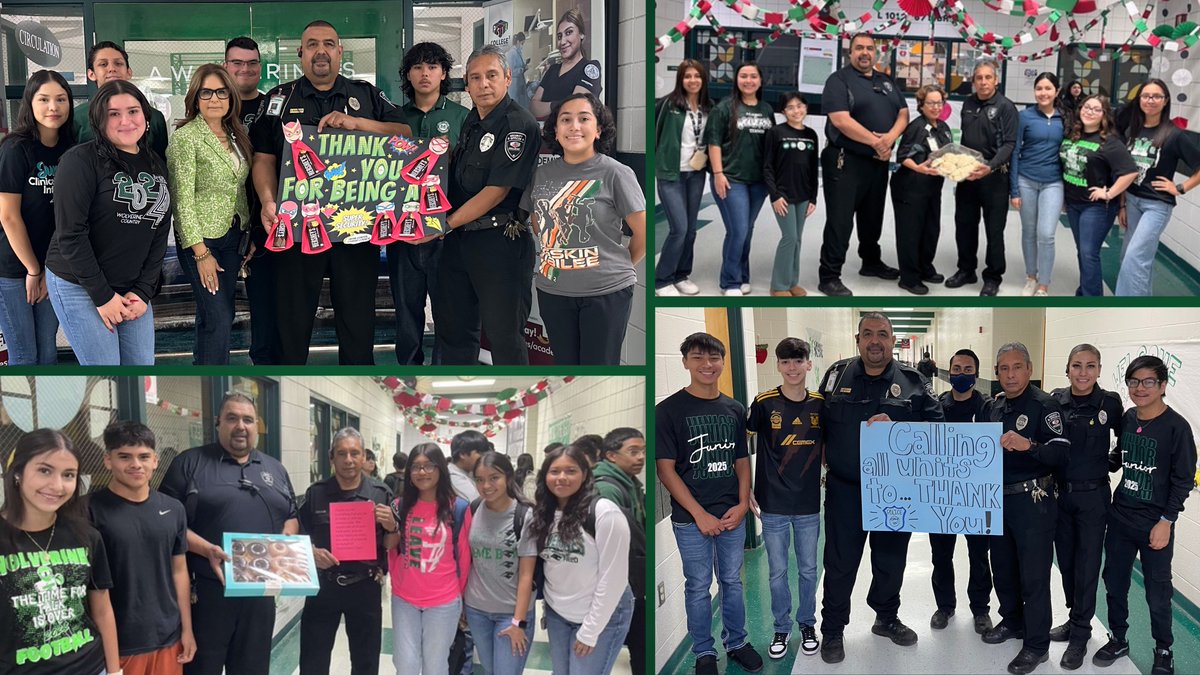 PSJAMemorial's tweet photo. Closing out National Security Officer Appreciation Week, we'd like to once again give a shout-out to our security team. Your work is so important to Wolverine Country!
Thank you giving our students and staff access to a safe learning environment. #nationalsecurityofficerweek https://t.co/MhW08aTmcm