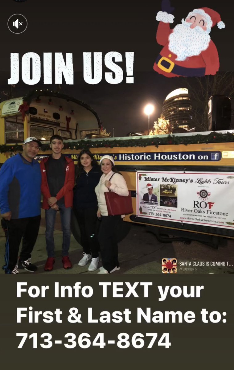 Join #HoustonHistorian &amp; TV 📺’s <a href="/mistermckinney/">Mr. McKinney</a> of <a href="/McKinneysHOU/">Mister McKinney's Historic Houston</a> for a truly unique holiday tradition🎄 🚌 on the <a href="/HOUHistoryBus/">Houston History Bus</a> !!! NOW BOOKING 🎅 TEXT: 713-364-8674 and ➡️ #RT