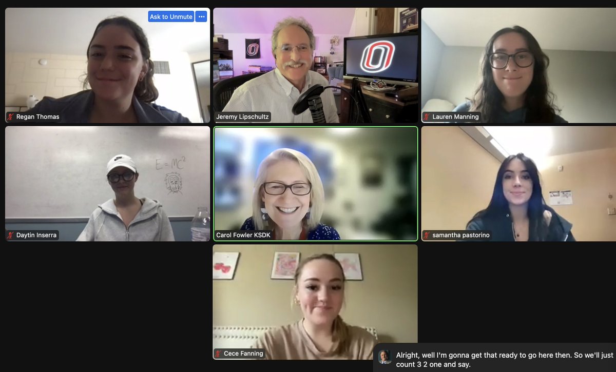 JeremyHL's tweet photo. Our @CommUNO @unosmlre Maverick Social Media students are talking this week about streaming video of quality local TV news. @carolfowler continues to innovate the future of news.

https://t.co/FLUuClDmCQ https://t.co/kEK6YBYpvp