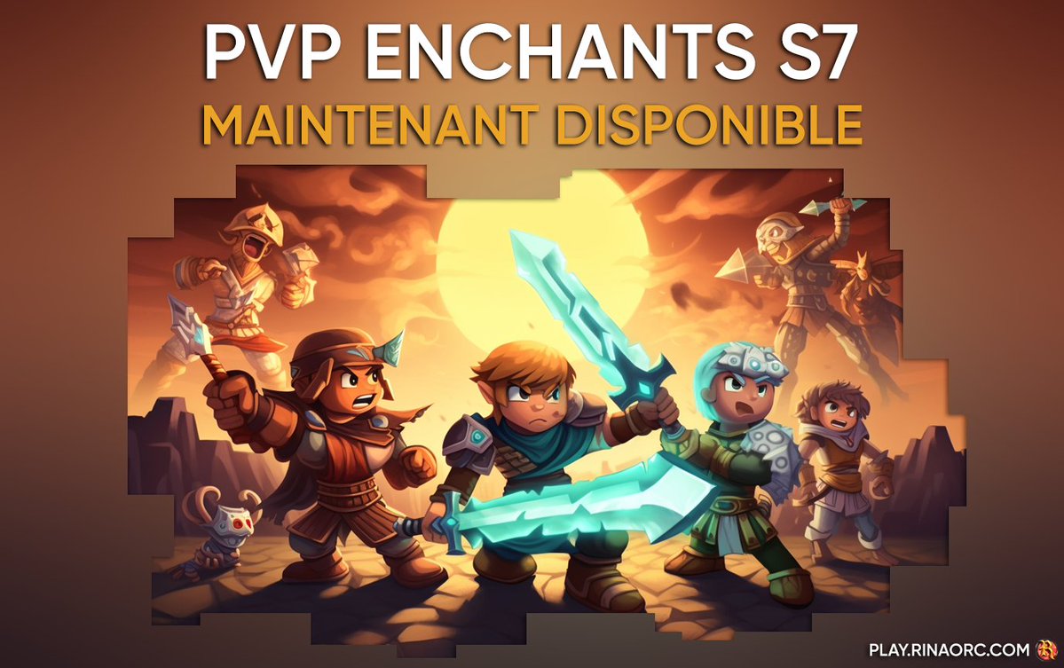Rinaorc's tweet photo. 🧙‍♂️ CONCOURS PVP ENCHANTS S7 🧙‍♂️

Pour l'ouverture de la S7 du PVP ENCHANTS nous vous offrons une chance de gagner :

💸 Un coupon boutique d'une valeur de 100€ 💸

Pour participer :  
1️⃣ RT ce tweet
2️⃣ Follow  @Rinaorc
3️⃣ Tag un(e) ami(e)

TAS : 24/09 Bonne chance à tous! 🏆🍀