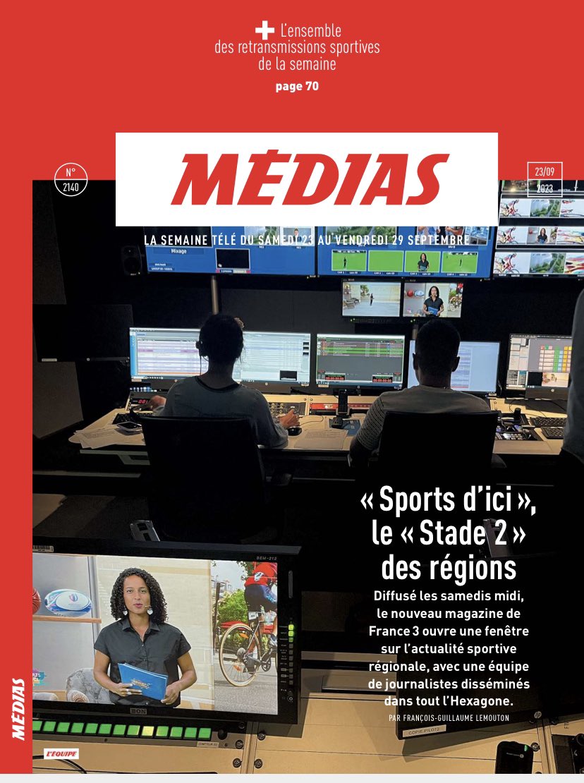 GollFabrice's tweet photo. Demain dans @lequipe - Dossier complet sur Sports d’Ici, le nouveau magazine des sports de @F3Regions , chaque samedi 12h. https://t.co/Xp07PIT4zB