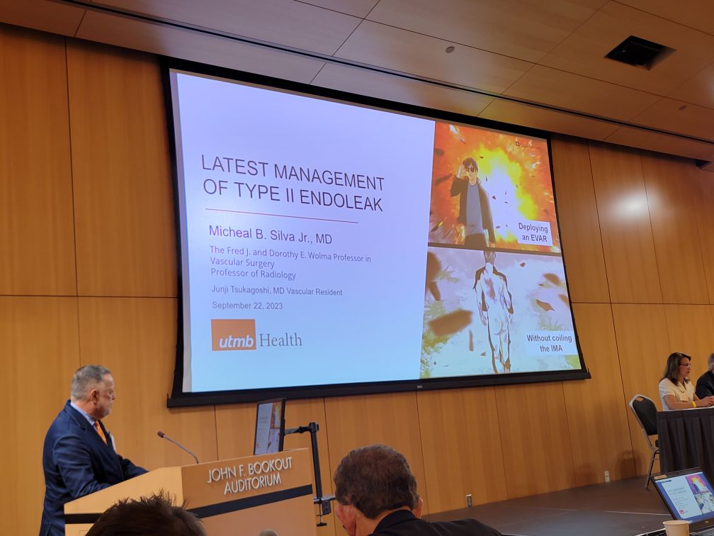 Great presentation on Management of Type II Endoleaks by Dr. Silva at ISEVS! #vascularsurgery <a href="/ISEVSonline/">ISEVS</a>