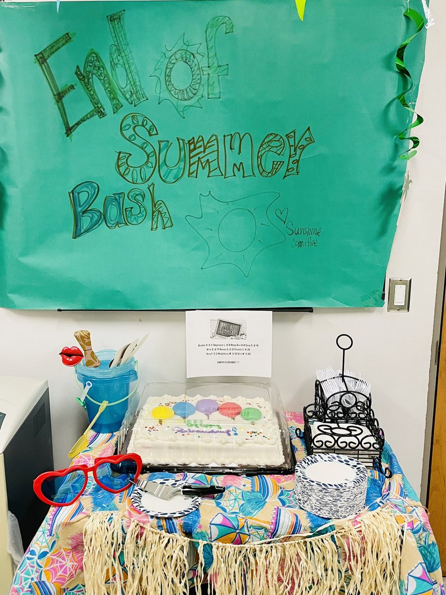 Sheila Shimmick (@hmsshimmick) on Twitter photo End of Summer Party hosted by our HMS Sunshine Committee! 🎉 <a href="/HeritageBroncos/">Heritage Broncos</a> #growinggreatness End of Summer Party hosted by our HMS Sunshine Committee! 🎉 <a href="/HeritageBroncos/">Heritage Broncos</a> #growinggreatness