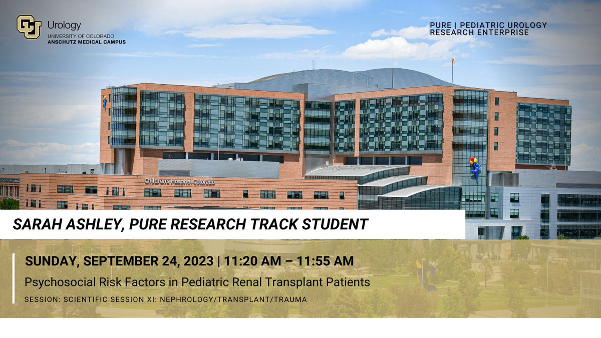 CU Urology (@cu_urology) on Twitter photo Don't miss our PURE Research Track Student podium presentation at <a href="/SPU_Urology/">SPU_Urology</a>!
Interested in our Pediatric and Adult Congenital Urology Medical Student Research Fellowship?
Follow the link and click the "Research Year" tab. 🔗tinyurl.com/24bh6yd6
#pediatricurology Don't miss our PURE Research Track Student podium presentation at <a href="/SPU_Urology/">SPU_Urology</a>!
Interested in our Pediatric and Adult Congenital Urology Medical Student Research Fellowship?
Follow the link and click the "Research Year" tab. 🔗tinyurl.com/24bh6yd6
#pediatricurology