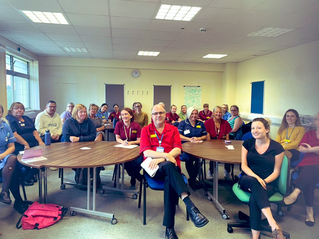 lois_mitchell_'s tweet photo. Brilliant day at the @RUHStaff Learning Disability Champions Huddle! @jasonlugg delivered a talk on the importance of LD care in the acute, and we distributed ward resource boxes💪🏼🏥 please get in touch if you want to join our champions network! 💙 @JoBaker_6 @Antonialynch https://t.co/5QO58SJwDw
