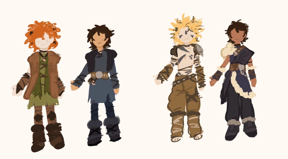 octo__pie's tweet photo. Since I’m gonna be supper busy this week I’m just gonna leave this here…. The other designs for httyd au,,, https://t.co/hXbp0H90Ar