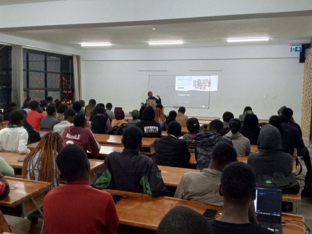 mlsa_dekut's tweet photo. Mergery Wanjiru sharing with the audience about Microsoft imagine cup, how to apply for it and what to expect
#MLSA #MLSADeKUT #MLSAKE #MLSAinfosession https://t.co/Cmha9KoqXd