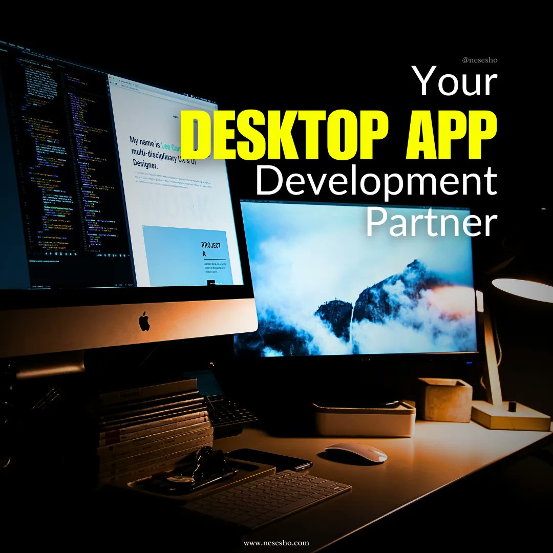 Nesesho's tweet image. Need a desktop app for your business?
Contact us today to learn more about our desktop app development services and to get a consultation.
#desktopdevelopment #businessapps #appdevelopment #softwaredevelopment #technology #innovation #startups #smallbusiness #entrepreneur