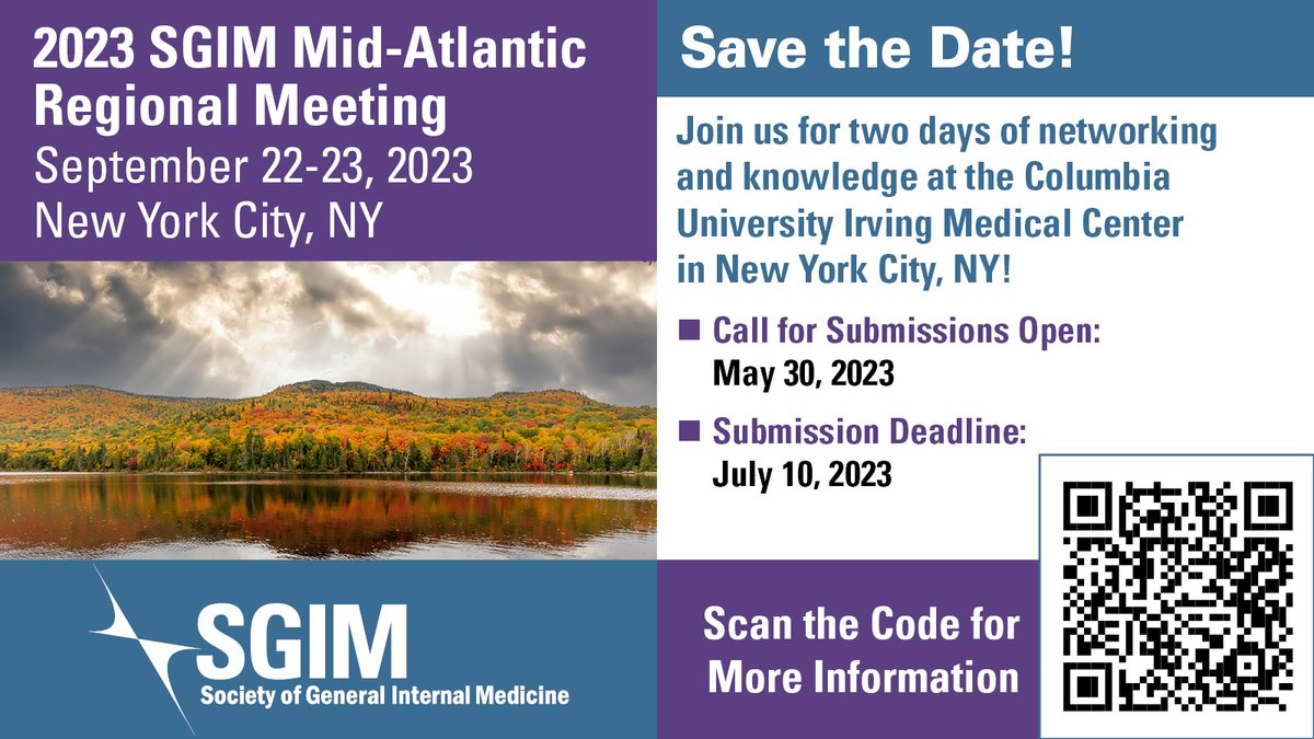 #SGIMMidAtlantic Regional Meeting Attendees: It's the time you've all been waiting for! The #SGIMMidAtlantic Regional meeting is kicking off with our two pre-courses! We can't wait to see you there! @SnehaShrivi @byrondcrowe #meded #medtwitter