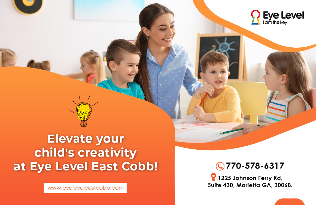 EyeLevelECobb's tweet image. Fuel your child&apos;s creativity at Eye Level East Cobb! Our dynamic programs foster imagination, #criticalthinking, and problem-solving skills, creating an ideal environment for young minds to flourish.
For more information
👉eyeleveleastcobb.com (or)
📞(770) 578-6317
#Eyelevel