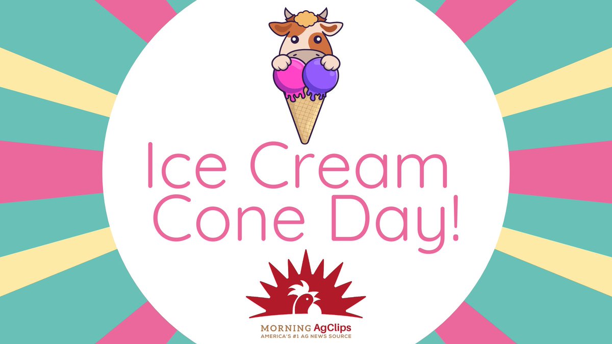 AgClips's tweet image. 🍦Happy National #IceCreamConeDay! Be sure to thank your local dairy farmer for this delicious treat! 

#icecream #dairyfarmer #agriculture